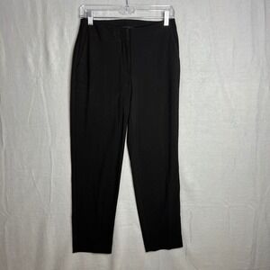 Montgomery Post Black Straight Leg Trousers Womens Size 2 Dress Pants 27 x 26.5